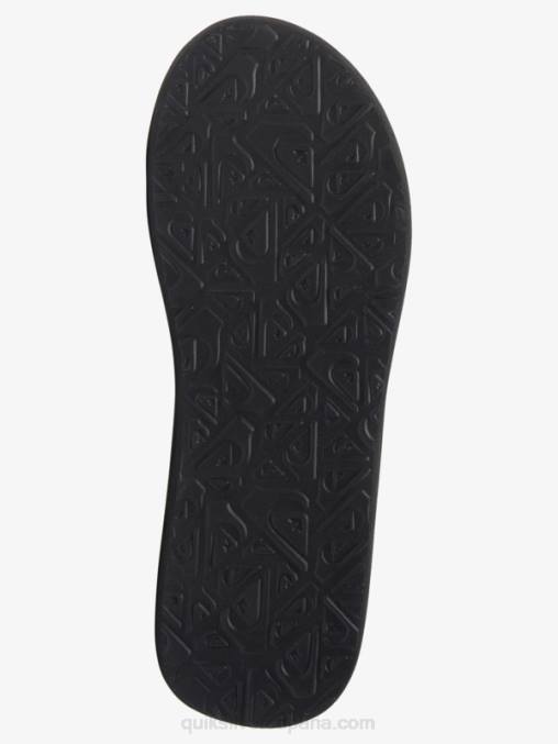 negro/blanco/azul sandalias con estampado Carver D6T4D612 hombres Quiksilver