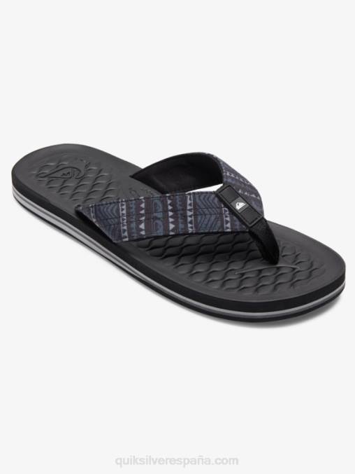 negro chanclas lanai D6T4D1792 hombres Quiksilver