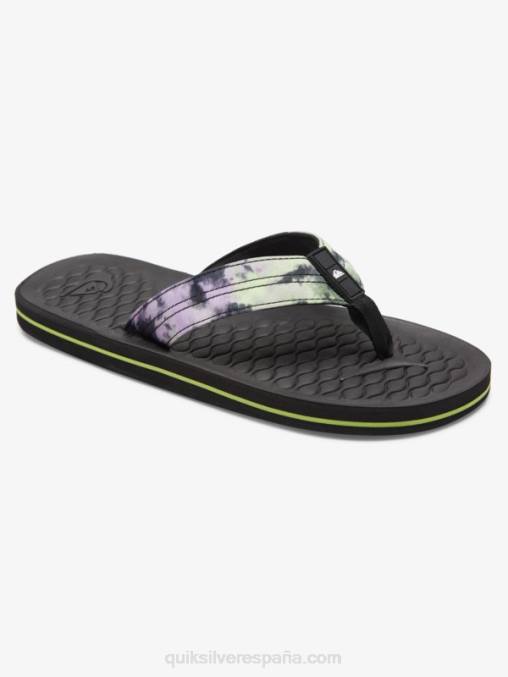 negro chanclas lanai D6T4D1794 hombres Quiksilver