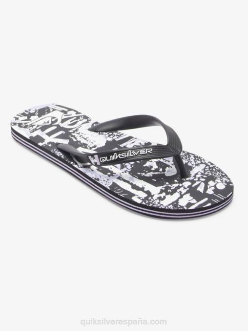 negro chanclas molokai art D6T4D520 hombres Quiksilver