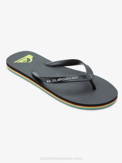 negro chanclas molokai core D6T4D595 hombres Quiksilver
