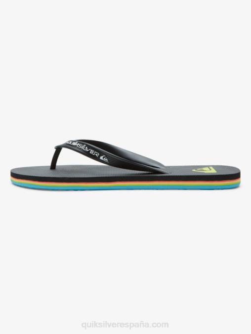 negro chanclas molokai core D6T4D595 hombres Quiksilver