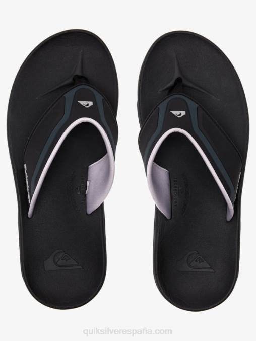 negro/gris/marron sandalias de recuperación matemática D6T4D1082 hombres Quiksilver