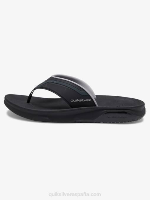 negro/gris/marron sandalias de recuperación matemática D6T4D1082 hombres Quiksilver