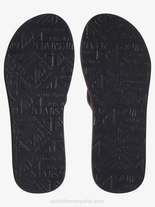 negro sólido sandalias carver de ante D6T4D1632 hombres Quiksilver
