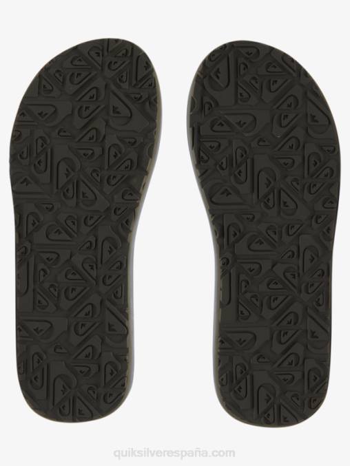 negro sandalias carver con núcleo de ante D6T4D879 hombres Quiksilver