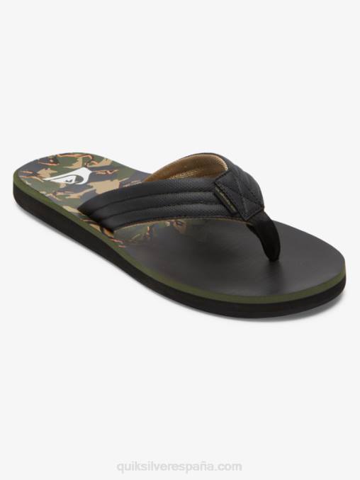 verde 1 sandalias con estampado Carver D6T4D613 hombres Quiksilver