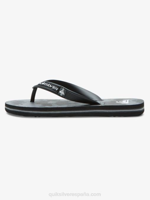 Gris oscuro 8-16 chanclas molokai D6T4D2026 Niños Quiksilver
