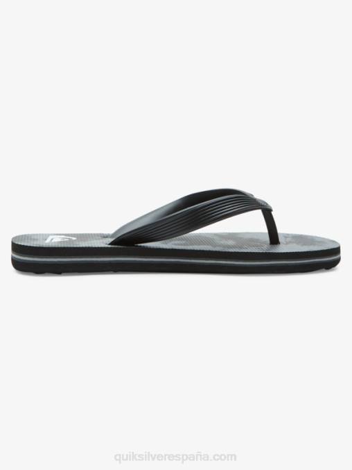 Gris oscuro 8-16 chanclas molokai D6T4D2026 Niños Quiksilver