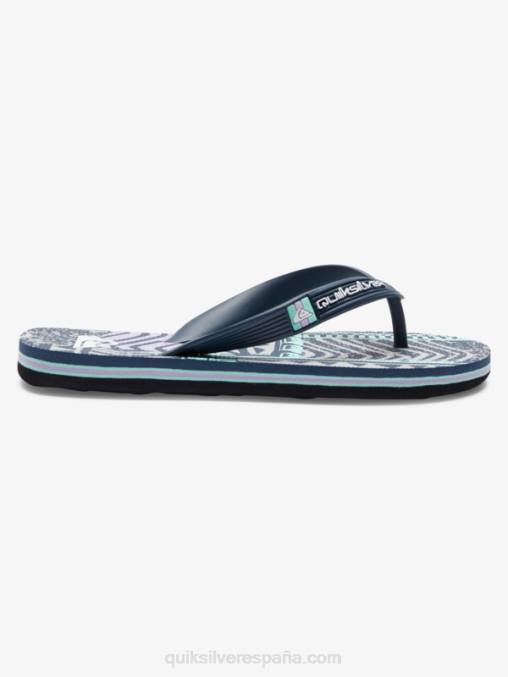 Gris oscuro 8-16 chanclas molokai D6T4D2028 Niños Quiksilver