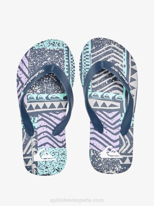 Gris oscuro 8-16 chanclas molokai D6T4D2028 Niños Quiksilver