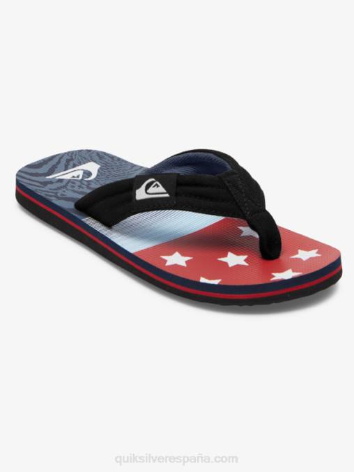 azul 3 8-16 molokai sandalias layback D6T4D1992 Niños Quiksilver