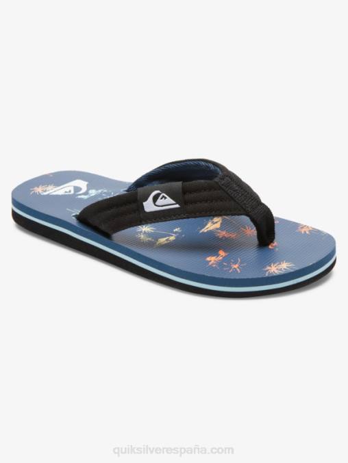 azul 4 Sandalia básica de niño molokai layback 8-16 D6T4D2251 Niños Quiksilver
