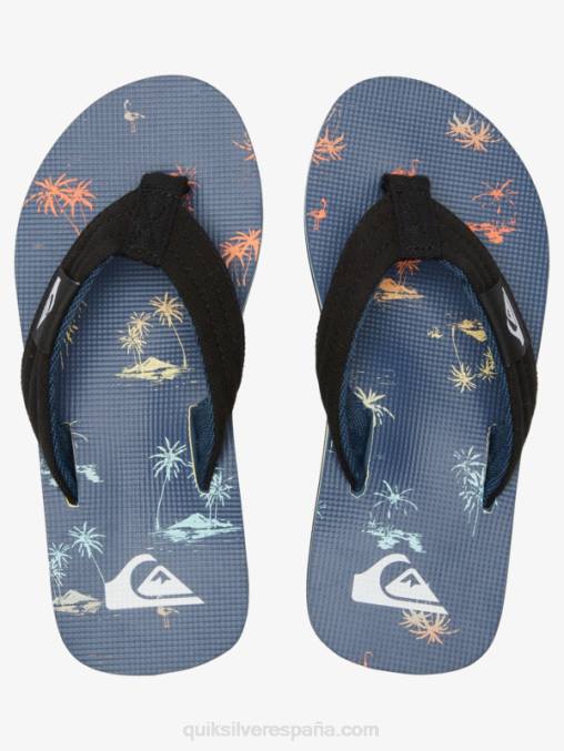azul 4 Sandalia básica de niño molokai layback 8-16 D6T4D2251 Niños Quiksilver