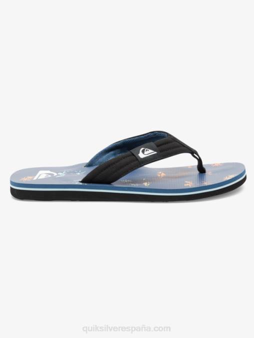 azul 4 Sandalia básica de niño molokai layback 8-16 D6T4D2251 Niños Quiksilver