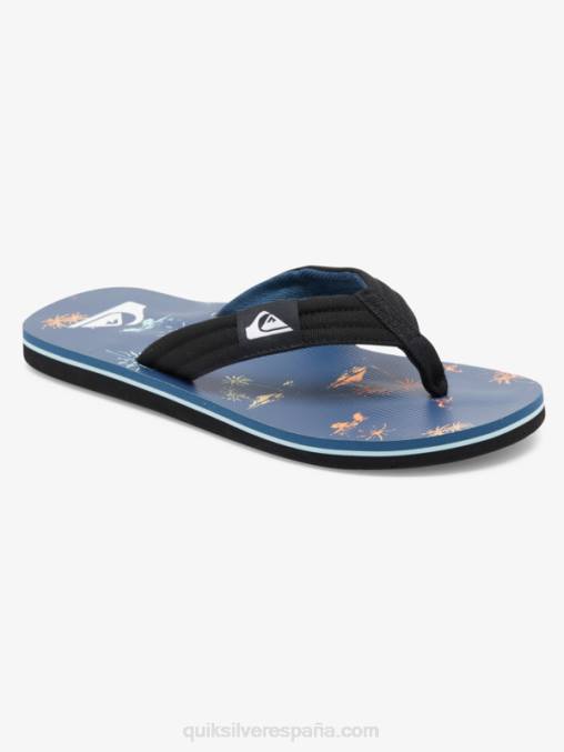 azul 4 Sandalia básica de niño molokai layback 8-16 D6T4D2251 Niños Quiksilver