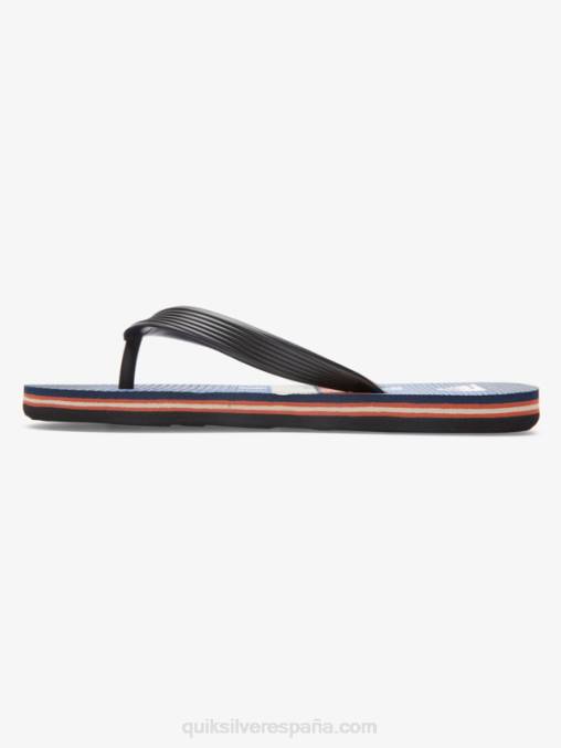 azul negro 8-16 chanclas molokai D6T4D2030 Niños Quiksilver