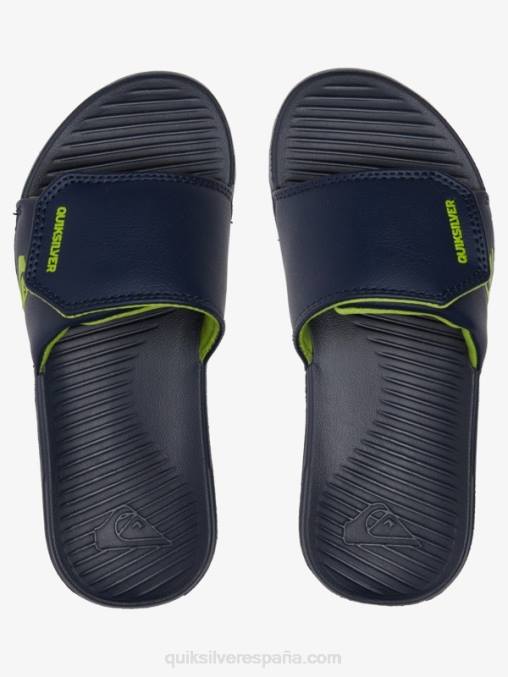 azul verde 8-16 controles deslizantes de ajuste de costa brillante D6T4D2187 Niños Quiksilver