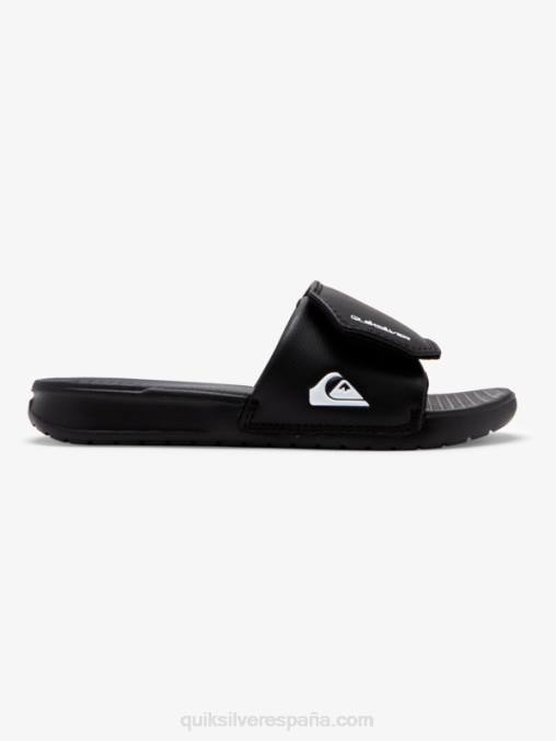 blanco negro 8-16 controles deslizantes de ajuste de costa brillante D6T4D2185 Niños Quiksilver