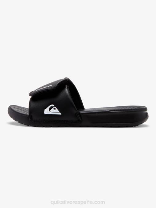 blanco negro 8-16 controles deslizantes de ajuste de costa brillante D6T4D2185 Niños Quiksilver