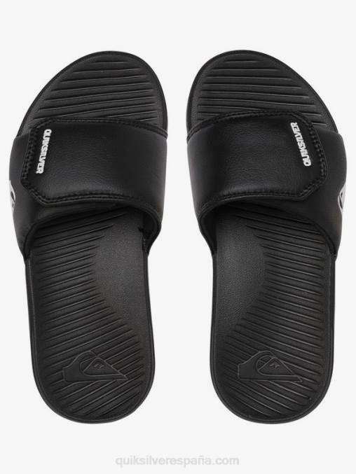 blanco negro 8-16 controles deslizantes de ajuste de costa brillante D6T4D2185 Niños Quiksilver
