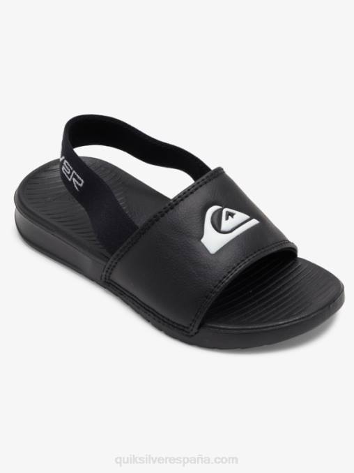 blanco negro sandalias con tiras costa brillante D6T4D2163 Niños Quiksilver