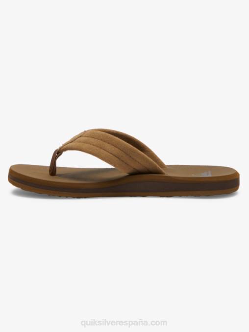 bronceado 1 8-16 sandalias carver con núcleo de ante D6T4D2092 Niños Quiksilver