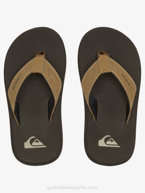 bronceado 1 Sandalias con núcleo de llave inglesa 8-16 D6T4D2182 Niños Quiksilver