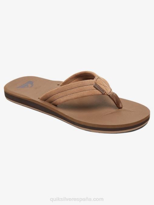bronceado - sólido 8-16 sandalias carver de piel de ante D6T4D2282 Niños Quiksilver
