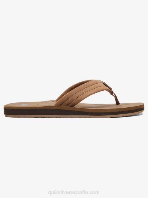 bronceado - sólido 8-16 sandalias carver de piel de ante D6T4D2282 Niños Quiksilver