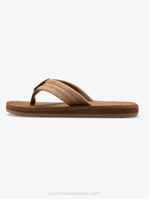 bronceado - sólido 8-16 sandalias carver de piel de ante D6T4D2282 Niños Quiksilver