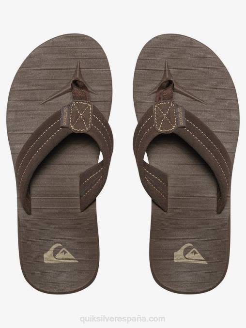 demitasse - sólido 8-16 sandalias carver de piel de ante D6T4D2283 Niños Quiksilver