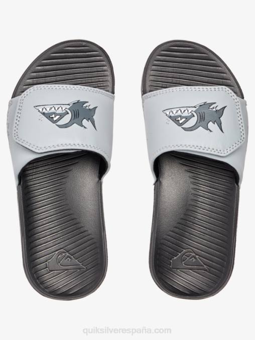 gris 1 8-16 controles deslizantes de ajuste de costa brillante D6T4D2186 Niños Quiksilver