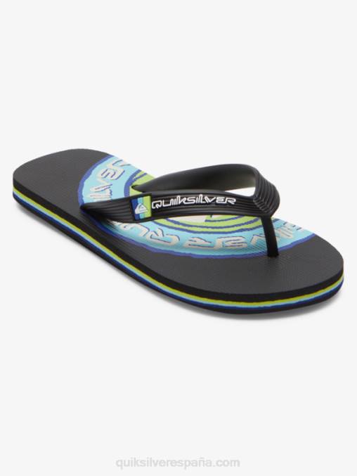 negro 8-16 chanclas molokai D6T4D2024 Niños Quiksilver