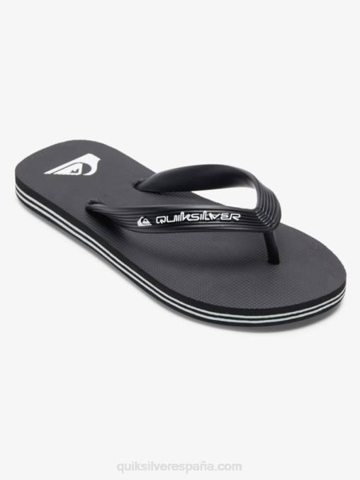 negro 8-16 chanclas molokai core D6T4D2168 Niños Quiksilver