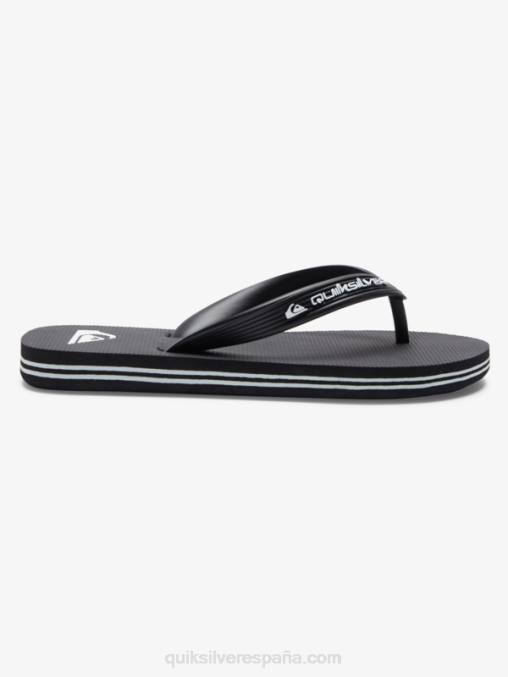 negro 8-16 chanclas molokai core D6T4D2168 Niños Quiksilver