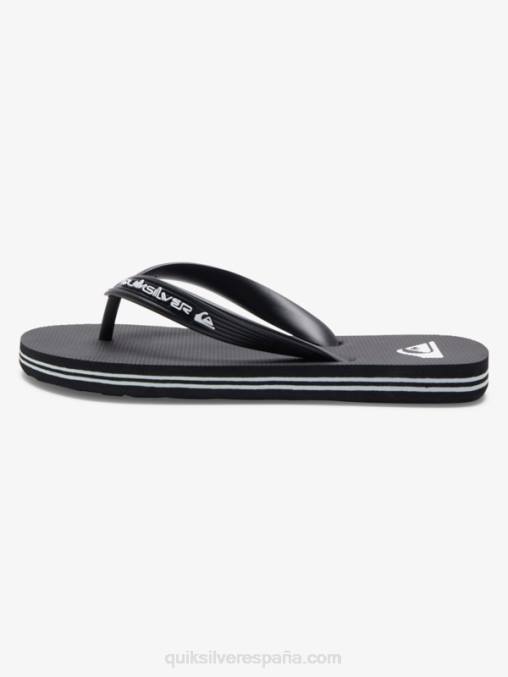 negro 8-16 chanclas molokai core D6T4D2168 Niños Quiksilver