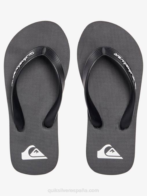 negro 8-16 chanclas molokai core D6T4D2168 Niños Quiksilver