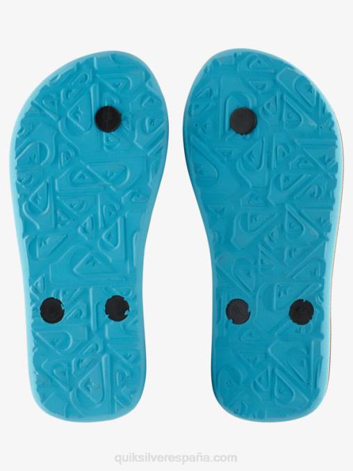negro 8-16 chanclas molokai core D6T4D2169 Niños Quiksilver