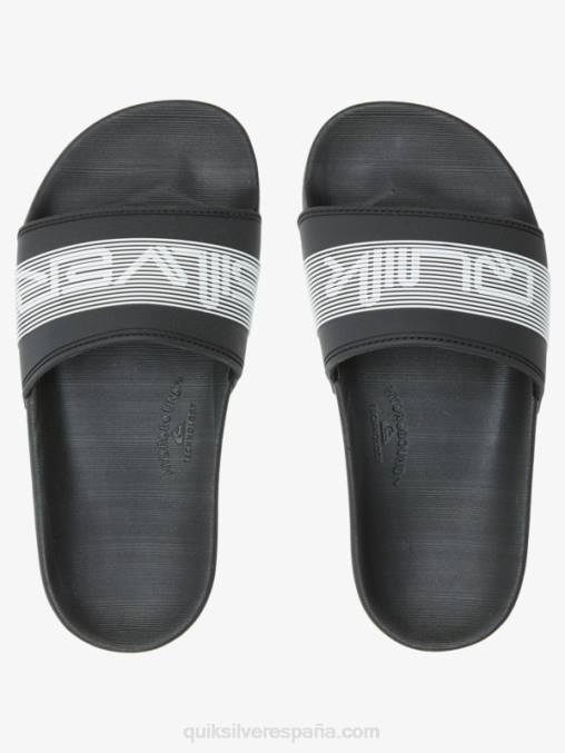 negro 8-16 sandalias Rivi con marca denominativa D6T4D2161 Niños Quiksilver