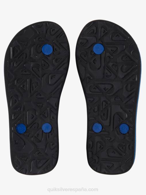 negro/azul/gris 8-16 chanclas molokai panel D6T4D2207 Niños Quiksilver