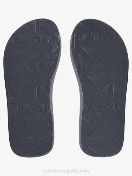 negro/gris/amarillo 8-16 molokai sandalias con puntadas D6T4D2150 Niños Quiksilver