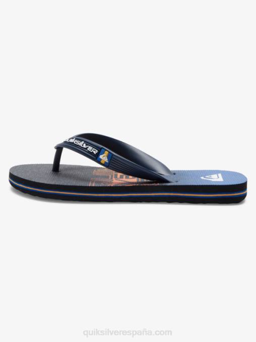 negro/naranja 8-16 chanclas molokai D6T4D2027 Niños Quiksilver