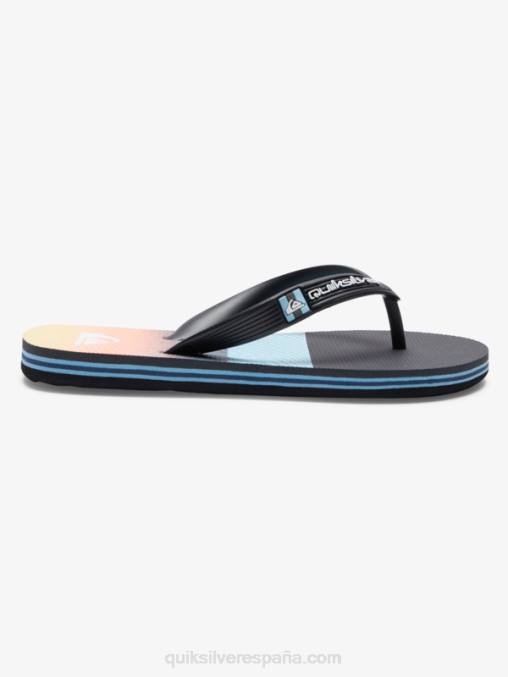 negro/naranja/gris 8-16 chanclas molokai panel D6T4D2206 Niños Quiksilver