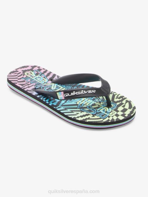 negro/rosa/azul 8-16 chanclas molokai D6T4D2022 Niños Quiksilver