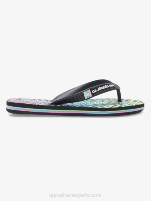 negro/rosa/azul 8-16 chanclas molokai D6T4D2022 Niños Quiksilver