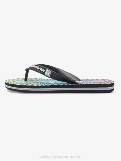 negro/rosa/azul 8-16 chanclas molokai D6T4D2022 Niños Quiksilver