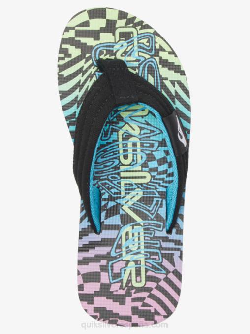 negro/rosa/azul 8-16 molokai sandalias layback D6T4D1990 Niños Quiksilver