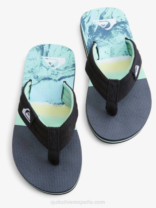 verde 1 Sandalia básica de niño molokai layback 8-16 D6T4D2249 Niños Quiksilver