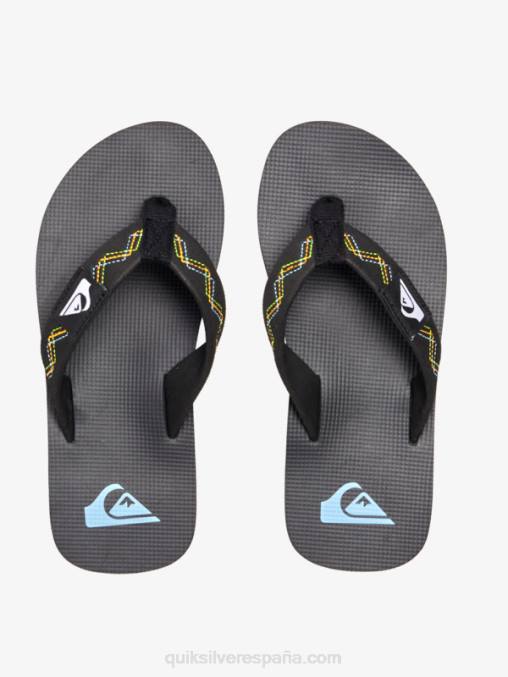 verde negro 8-16 molokai sandalias con puntadas D6T4D2148 Niños Quiksilver
